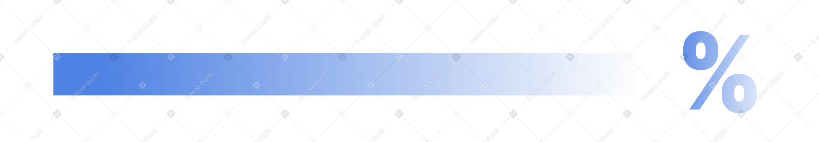 loading line with percentages PNG, SVG