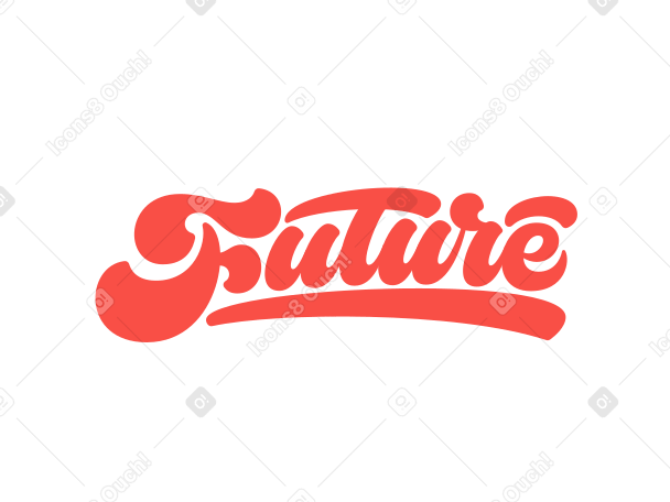 lettering future PNG、SVG