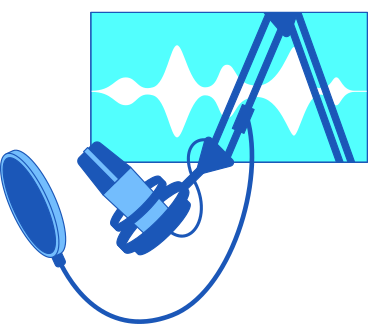 frame with microphone PNG, SVG