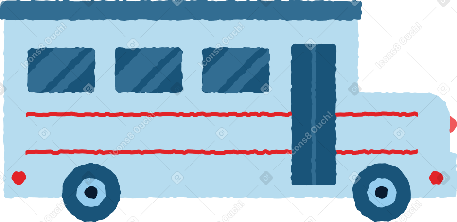 school bus Illustration in PNG, SVG