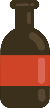 wine bottle Illustration in PNG, SVG