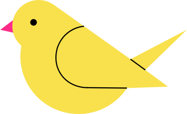노란 새 PNG, SVG