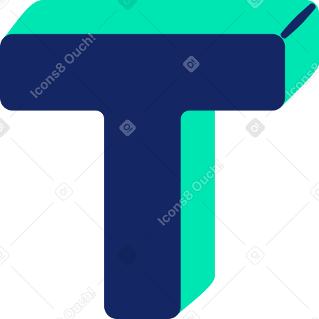 文字t のpngとsvgでのイラスト