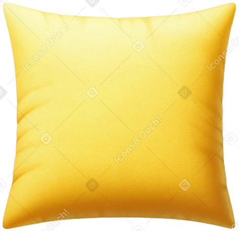 yellow pillow PNG, SVG