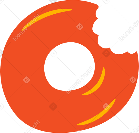 donut Illustration in PNG, SVG