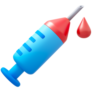 syringe with a drop of blood PNG、SVG