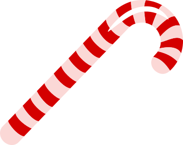 striped christmas candy cane PNG, SVG