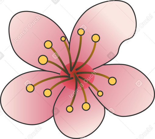 fleur de prunier PNG, SVG