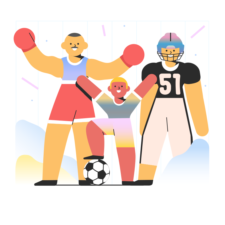 Team sport Clipart illustration in PNG, SVG
