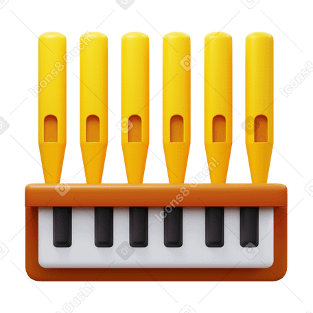 3D pipe organ PNG, SVG