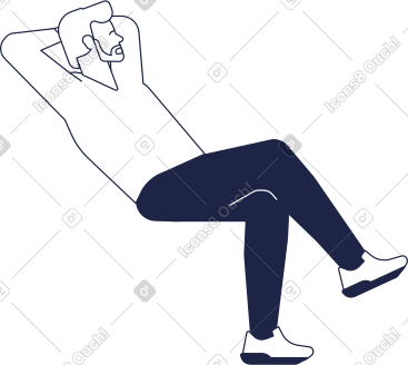 Man sitting PNG, SVG