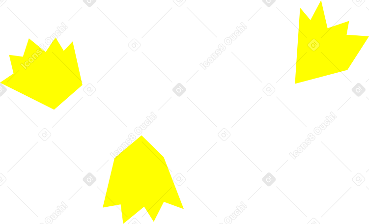 formas abstratas amarelas PNG, SVG