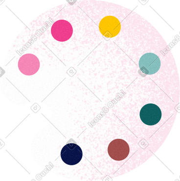 Color palette PNG, SVG