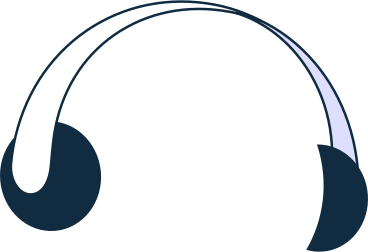 Black headphones with white jumper в PNG, SVG