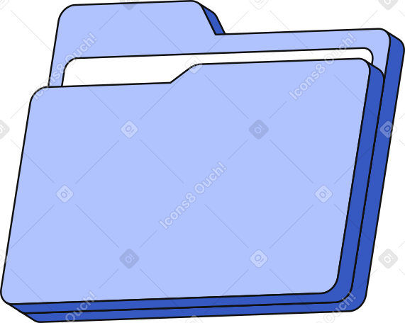 double folder for papers Illustration in PNG, SVG
