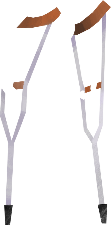 Crutches PNG, SVG