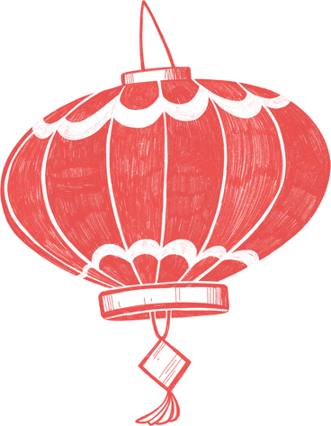 red chinese paper lantern PNG, SVG