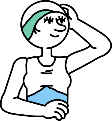 Mujer en traje de baño PNG, SVG