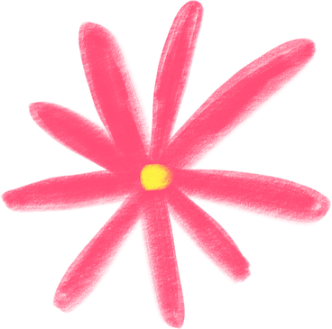 Big pink flower PNG, SVG