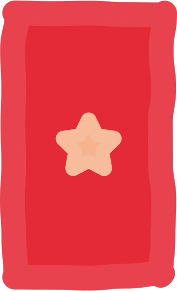 Red tarot card PNG, SVG