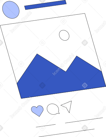 screen with social media Illustration in PNG, SVG