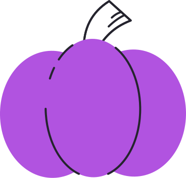 Purple pumpkin PNG, SVG