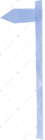 Blue signpost Illustration in PNG, SVG