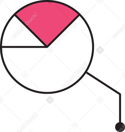 pink round chart Illustration in PNG, SVG
