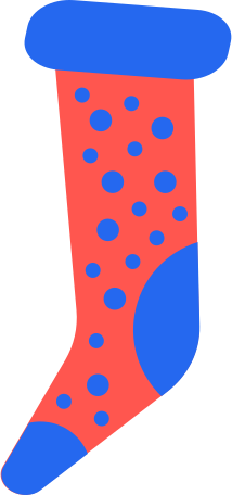sock for gifts Illustration in PNG, SVG