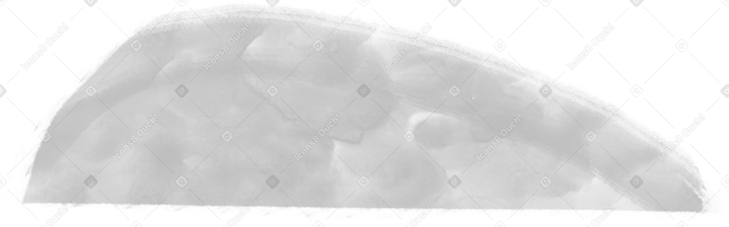 light gray hill shape Illustration in PNG, SVG