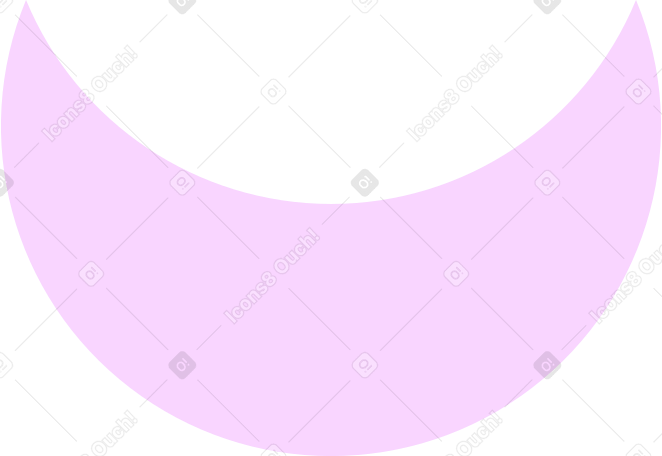 pink crescent Illustration in PNG, SVG