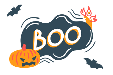 Хэллоуин бу в PNG, SVG