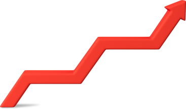 red zigzag up arrow PNG, SVG
