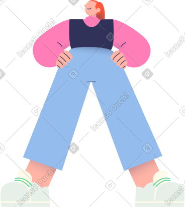 女人把手放在臀部 PNG, SVG