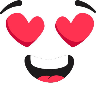 emotion with heart-eyes PNG, SVG