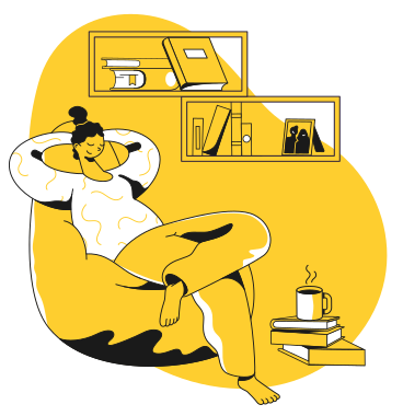 Relaxation at home PNG, SVG