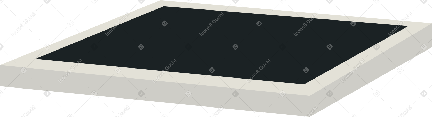 Tavoletta rettangolare piatta PNG, SVG