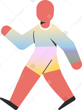 child walking Illustration in PNG, SVG
