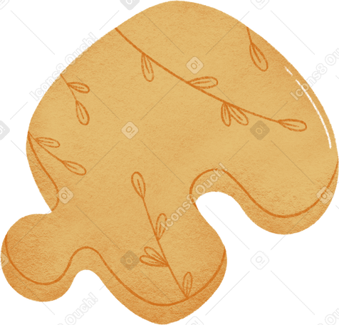 yellow puzzle with ornament Illustration in PNG, SVG