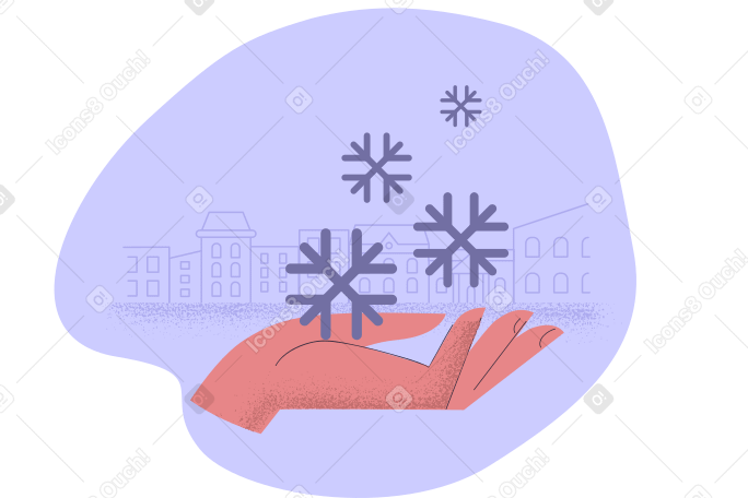 Snowy weather Illustration in PNG, SVG