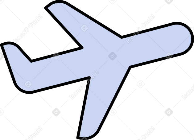 blue plane PNG, SVG