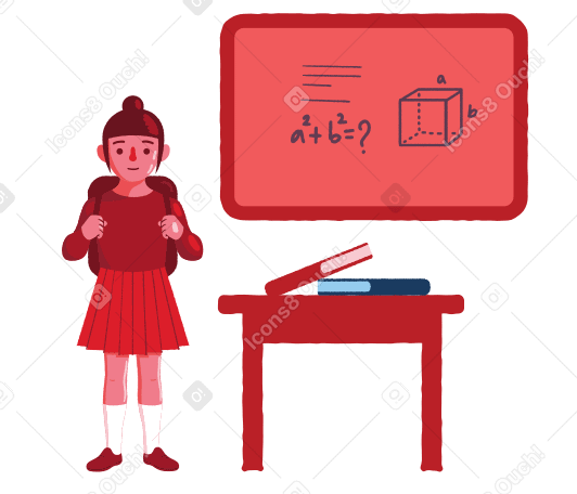 Offline education Illustration in PNG, SVG