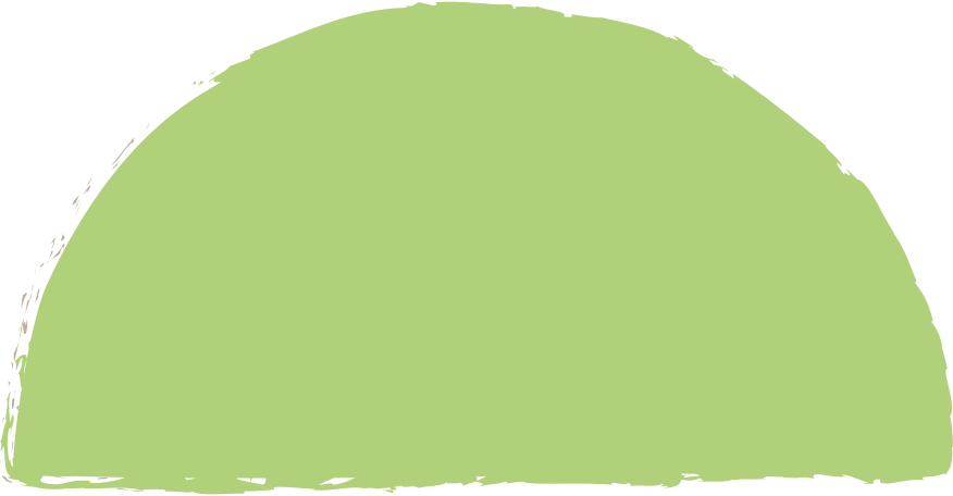 green semicircle Illustration in PNG, SVG