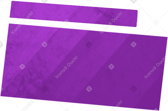 purple text two blocks PNG、SVG