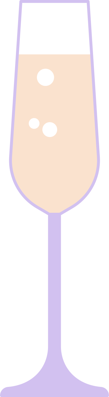 glass of champagne PNG, SVG
