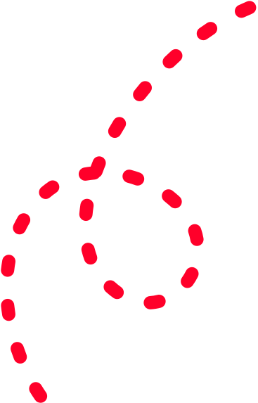 Rot gepunktete flugbahnlinie PNG, SVG