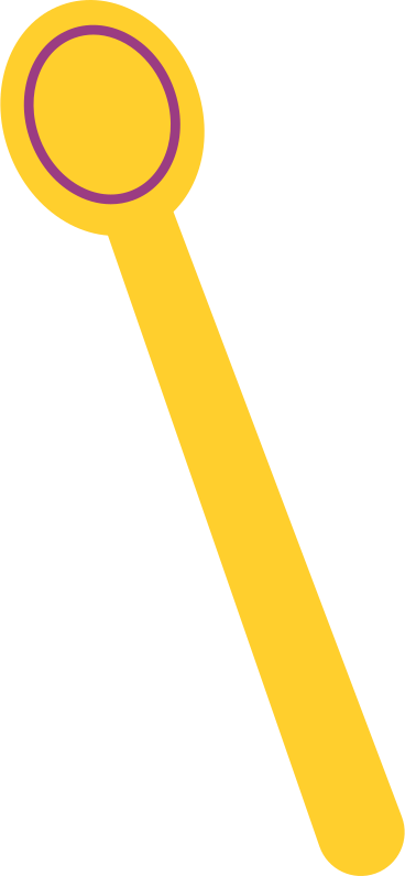 small yellow spoon PNG, SVG