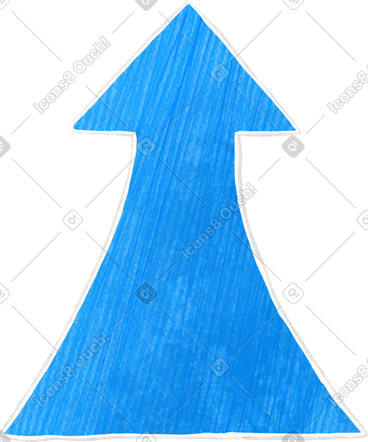 Big blue arrow PNG, SVG