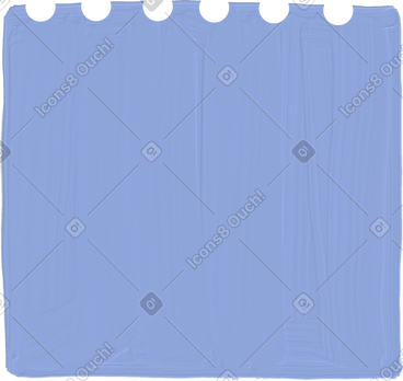 Blue notepad sheet PNG, SVG