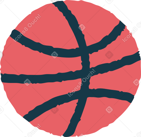 basketball Illustration in PNG, SVG